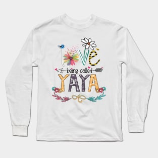 Love Being Called Yaya Happy Mother's Day Long Sleeve T-Shirt